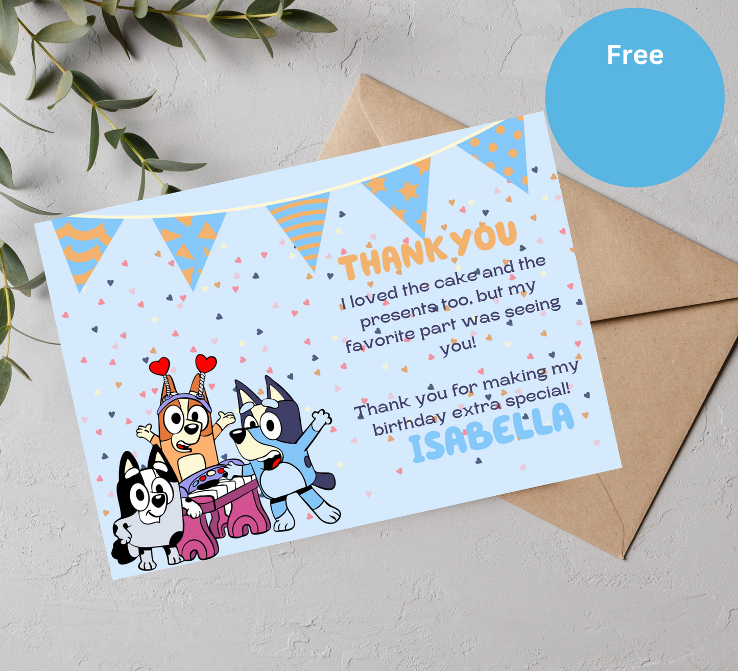 Editable Bluey Dog Birthday Invitation, Kids Boy Party Invite, Canva Template for Digital Download